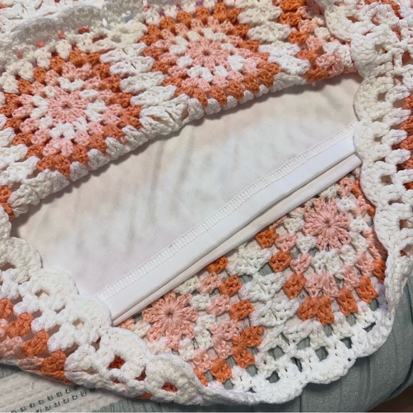 Pink Lily Crochet Tank and Skirt set. Size Small - Picture 3 of 11